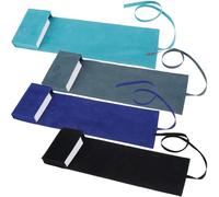CREATCABIN 4Pcs Velvet Tarot Card Holder Tarot Cards Bags Tarot Card Pouches Tarot Wrap Tarot Carrying Bag for Beginners Oracle Decks Witchcraft Supplies Deep Blue Gray Light Blue Black 5x1x3 Inch