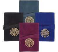 CREATCABIN 4Pcs Velvet Tarot Card Holder Tarot Cards Storage Bags with Tree of Life Pendants Tarot Card Pouches Tarot Wrap Tarot Carrying Bag for Beginners Oracle Decks Tarot Cheat Sheet 5x1x3Inch