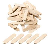 CREATCABIN 500Pcs Mini Wood popsicles Sticks Ice Cream Sticks Small 1.57 x 0.37 Inch Natural Wooden Blank Uncolored Craft Food Accessories for Ice Cream popsicles Stirring Art Projects DIY Making