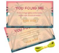 CREATCABIN 50Pcs You've Been Ducked Cards Duck Tags Card Duck Duck Tags Ducking DIY Duck Card with Hole and Twine for Rubber Duck Car Decor Gifts 3.5x2Inch-You Found Me