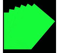 CREATCABIN 6 Sheets A4 Glow in the Dark Sticker Paper Printable Self Adhesive Paper Photoluminescent Waterproof Vinyl Luminous Film for Inkjet Printers Night Safety Signs DIY Art Craft 12.1x8.3 Inch