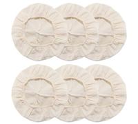 CREATCABIN 6Pcs Bread Proofing Basket Cloth Liner Bread Basket Liner Cloth 9.84Inch Round Baking Dough Basket Cover Natural Rattan Banneton Proofing Cloth for Sourdough Bakery Home Baking Supplies
