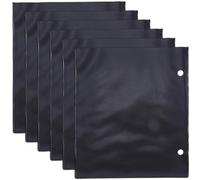 CREATCABIN 6Pcs Flip Folder Pages Music Folder Replacement Sleeves Band Flip Choral Folders PVC Single Side Music Sheet Album Music Files Holder for Marching Band Music Score Storage Bags 16.5x19cm