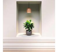 CREATCABIN 6Pcs Green Plant Wall Decal Tropical Plant Potted Sticker Self Adhesive Stickers Vinyl Nature Decal for Furniture Office Living Room Bathroom Bedroom Kitchen Sofa Backdrop Decor