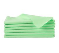 CREATCABIN 6pcs Guitar Cleaning Cloth 12×12 Inch Violin Clean Cloths Plush Polishing Cloths Microfiber Musical Instruments Cleaning tools for Guitar Piano Clarinet flute Trumpet Sax Jewelry (Green)