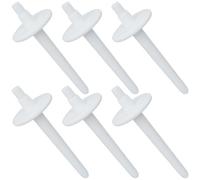 CREATCABIN 6Pcs Sewing Machine Spool Pin Thread Holder White Plastic Replacement Spool Pin for Twin Needle or Handheld Use Sewing Machine Accessories Thread Bobbins Holder for Wire Household Crafts