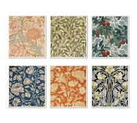 CREATCABIN 6Pcs Swedish Dishcloths for Kitchen Reusable Swedish Dish Towels Absorbent Swedish Dish Cloths Rags Vintage Floral Washable Sponge Cleaning Cloths Wipes No Odor Quickly Drying 7.6x6.7Inch