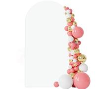 CREATCABIN 7.2FT Wedding Arch Stand Cover Wedding Arch Covers Adjustable Thick Backdrop Cover Elastic Polyester for Arch Birthday Party Ceremony Banquet Photography Background Decor White