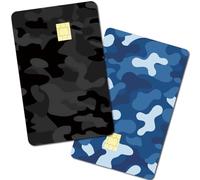 CREATCABIN 8Pcs Credit Card Skin Debit Card Sticker Camouflage 2 Styles Personalizing Card Decor Waterproof Removable Bank Card Protecting Rfid Blocking Sticker for Credit Card Holders 3.3x2.1in