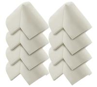 CREATCABIN 8Pcs Rubber Edge Protectors Safety Corner Guard Table Corner Guard Soft Foam Table Corner Cushion Thick with Strong Adhesive for Sharp Corner Desk Bed Furniture Wall 2.2x2.2 Inch White
