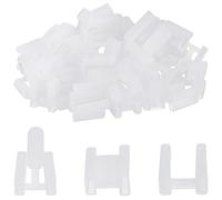 CREATCABIN 90Pcs 3Styles Cord Prong Cover Plastic Plug Covers Prong Protector Power Plug Clear Safety Cap Plug Outlet Cover 3 Prong&2 Prong Protector Caps Dust for Home Office Power Socket 1.6x2cm