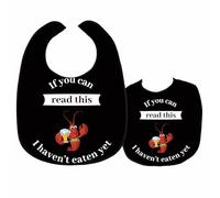 CREATCABIN Black Adult Bibs Food Bibs for Elderly Men Waterproof Bibs for Men Adult Bibs for Eating Keeping Clean Clothing Protectors for Bib Adult Eating Bedridden Patient Reusable Bibs 23.6x17.7in