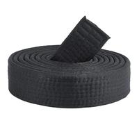 CREATCABIN Black Brazilian Jiu Jitsu Belt Polyester Martial Arts Belt Judo TKD Aikido Uniform Rank Belt Long Soft Universal BJJ Belts Taekwondo for Men Women Sports Training Equipment 9.84ft