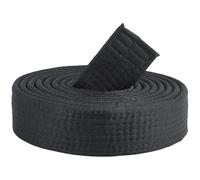 CREATCABIN Black Karate Belts Polyester Martial Arts Belt Judo BJJ Jiu-Jitsu TKD Aikido Uniform Ranking Belt Long Soft Universal Fit Belts Taekwondo for Men Women Sports Training Equipment 8.53ft