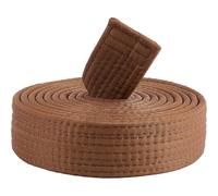 CREATCABIN Brown Karate Belts Polyester Martial Arts Belt Judo Brazilian Jiu-Jitsu TKD Aikido Uniform Ranking Belt Long Soft Universal BJJ Belts Taekwondo for Men Women Sport Training Equipment 9.18ft