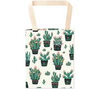 CREATCABIN Cactus Car Trash Bag Car Garbage Bag Hanging Back Seat Organizer Trash Can Bin One-Handed Strap Garbage Reusable Waterproof for Car Accessories Vehicle Travelling Camping 11.8x9.84 Inch