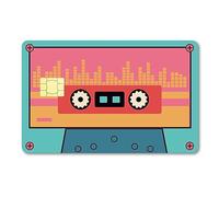 CREATCABIN Card Skin Sticker Cassette Debit Credit Card Skins Covering Personalizing Bank Card Protecting Removable Wrap Waterproof Slim Scratch Proof No Bubble for Transportation Key Card 7.3x5.4Inch