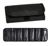 CREATCABIN Cash Organizer Bag Black Money Wallet Multipack 6Pcs Zippered Envelope Bank Deposit Check Holder Pouch Travel Pockets for Collectors Currencies Receipt Coin Coupons 8.2 x 4.1 Inch