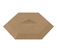 CREATCABIN Ceramics Plate Forming Molds Wooden Pottery Molds Clay Pottery Molding Tools Ceramics Dish Plate Slump Mold MDF Pottery Forms for Handbuilding Plates DIY Craft Supplies Hexagon 7.9 Inch