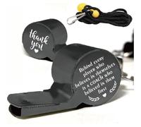 CREATCABIN Emergency Whistle Lanyard Silver Stainless Steel Dog Whistle for Thank You Coach Referee Gifts for Running Football Outdoor Sport Compitition Gym Natatorium Organize Training 2x0.7x0.8in