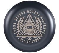 CREATCABIN Eye of Providence Altar Ritual Plate Dish Stainless Steel Flat Bowl Round Black Jewelry Tray Prayer Tarot Offering Bowl Dish Candle Trinket Holder for Incense Burner Dowsing Divination 4in