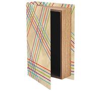 CREATCABIN Fake Book Storage Box Decorative Book Box Sturdy Faux Book Storage Box for Home Decor Leather Empty Book Storage Box for Crafting Bookshelf Decor & More Coffee Table Shop Modern 9x6 Inch