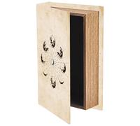 CREATCABIN Fake Storage Book Decorative Book Storage Box Vintage Faux Book Boxes Moon Tarot Leather Table Decoration Shelf Display for Crafting Bookshelf Decor & More Coffee Shop Store Home 9x6 Inch