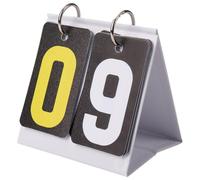 CREATCABIN Flip Scoreboard Small Scoreboard Score Keeper Table Top Scoreboard Flipper with Detachable Numbers for Basketball Tennis Badminton Volleyball Baseball Soccer for Competition 4x4 Inch