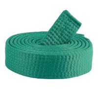 CREATCABIN Green Karate Jiu Jitsu Belt Polyester Martial Arts Belt Judo TKD Aikido Uniform Ranking Belts Long Soft Universal Ranking Belts Taekwondo for Adult Sports Training Equipment 8.53ft