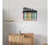 CREATCABIN Medal Holder Medal Hanger Display Rack Sports Medals Hanging Wall Mounted Metal with 20 Hooks Runner Running Football Gymnastic Race Competition Winner Player Gift for Women 15.7x5.9 Inch