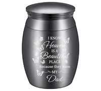 CREATCABIN Mini Cremation Urn Small Keepsake Urns Ashes Holder Black Butterfly Alloy Sharing Funeral Urn Kit Memorials Miniature Container Decorative Urn with Velvet Bag for Female Male 1.6x1.2Inch