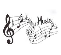 CREATCABIN Music Wall Decals Musical Note Wall Stickers Vinyl Music Symbols Decoration Mural Decals Waterproof Home Decor Art for DIY Classroom Living Room Bedroom Studio 13.4 x 23.6Inch