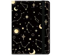 CREATCABIN Passport Holder Travel Wallet Passport Case Passport Cover Leather Passenger Tickers Credit Card Slot Essentials Accessories Portable Waterproof for International Travel Women Vacation