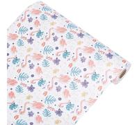 CREATCABIN Plastic Drawer Liners Shelf Cabinet Closet Cupboard Mat Roll Non-Adhesive Waterproof Non-Slip Shelf Liner Refrigerator Kitchen Protector Lining for Pantry Dresser home Flamingo 30x300cm