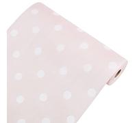 CREATCABIN Plastic Drawer Liners Shelf Cabinet Closet Cupboard Mat Roll Non-Adhesive Waterproof Non-Slip Moistureproof Refrigerator Kitchen Protector Lining 12inch x 16FT Pink Polka Dot
