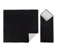 CREATCABIN Protective Wrap Self-Adhesive Magic Cloth Makeup Bag Anti-Scratch Lens Wrap Anti-Scratch Protector for Camera Lens Phone Cosmetics Travel Accessories Scratch Resistant 13.79x13.78Inch Black