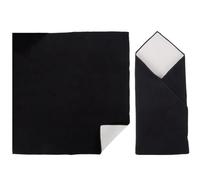 CREATCABIN Protective Wrap Self-Adhesive Magic Cloth Makeup Bag Anti-Scratch Lens Wrap Anti-Scratch Protector for Camera Lens Phone Cosmetics Travel Accessories Scratch Resistant 17.21x17.21Inch Black