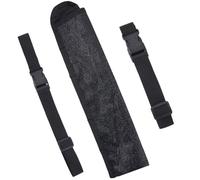 CREATCABIN Rave Fan Holder Bag Rave Fan Holster Hand Fan Folding Hand Pouch Fordable Sleeves with Waist Belt for EDM Music Festival Club Line Dancing Thigh Party Circuit 3x13 Inch Black Biing