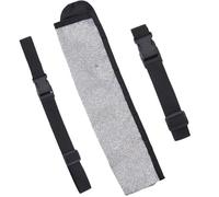 CREATCABIN Rave Fan Holster Rave Fan Holder Hand Fan Bag Folding Hand Pouch Fordable Sleeves with Waist Belt for EDM Music Festival Club Line Dancing Thigh Party Circuit 3x13 Inch Silver Biing