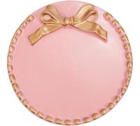 CREATCABIN Round Candle Trays Home Decor Candle Plate Small Farmhouse Table Centerpiece Pink Candle Tray Table Decorative Tray for Wedding Valentines' Day Living Room Coffee Table Kitchen 3.97in