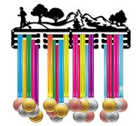 CREATCABIN Running Medal Holder Sport Runner Athlete Medals Hanger Display Stand Wall Mount Decor Holders for Runners Home Medalist Running Outdoor Soccer Gymnastics Over 60 Medals 15.7 x 6 Inch