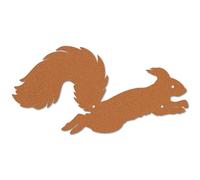 CREATCABIN Rusty Squirrel Silhouette Metal Squirrel Statue Wall Art Decoration Iron Rust Silhouette Animal Sculpture Ornament for Garden Yard Patio Lawn Farmhouse Outdoor Decor 11.8 x 5.9 Inch
