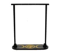 CREATCABIN Small Crystal Display Shelf Tree of Life Wooden Crystal Holder Stand Divination Pendulum Storage Rack Chain Magical Witch Boho for Hanging Crystals Stone Necklace Tabletop Decor 9.8x3.1Inch