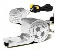 CREATCABIN Stainless Steel Sports Whistle Metal Referee Whistle Loud Crisp Emergency Whistles with Lanyard for Teachers Coaches Lifeguard Gift Hiking Camping Football Race Training Dogs Recall 2x0.8in