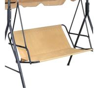 CREATCABIN Swing Seat Cover Replacement 600D Thickened Oxford Cloth Swing Chair Bench Cover Waterproof Porch Patio Swings Cushion Cover Replacement for Outdoor Garden Pale Goldenrod 33x18.9x18.9in