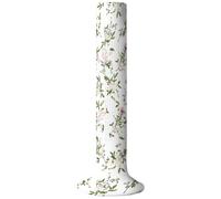 CREATCABIN Tower Fan Dust Cover Vertical Fan Cover Dustproof Protective Floor Standing Fan Cover Leaf Floral White Household Tower Fan Cloth Cover Washable for Tower Sleeve Fan Decoration 24x49Inch