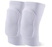 CREATCABIN Volleyball Dance Knee Pads for Women Men Soft Breathable Sports Knee Pads Knees Protective High Elasticity Knees Brace for Basketball Football Yoga Workout Cycling White Medium 9x4.5 Inch