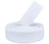 CREATCABIN White Karate Belts Polyester Martial Arts Belt Judo Jiu-Jitsu TKD Aikido Uniform Rank Belt Long Soft Universal Fit Adult Belts Taekwondo for Men Women Sports Training Equipment 8.53ft