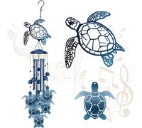 CREATCABIN Wind Chimes for Outside Memorial Wind Chimes Sea Turtle Pendant Wind Bell Sympathy Gifts for Loss of Loved One Home Garden Patio Outdoor Po