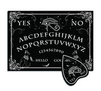 CREATCABIN Wood Spirit Board Pendulum Board Wooden Talking Boards with Planchette Black Dowsing Divination Game Spirit Hunt Metaphysical Message Decor for Wicca 11.8 x 8.3 Inch-The Eye of Horus